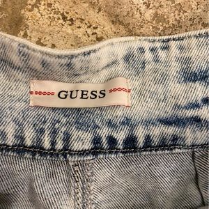 High waisted GUESS jeans shorts.
